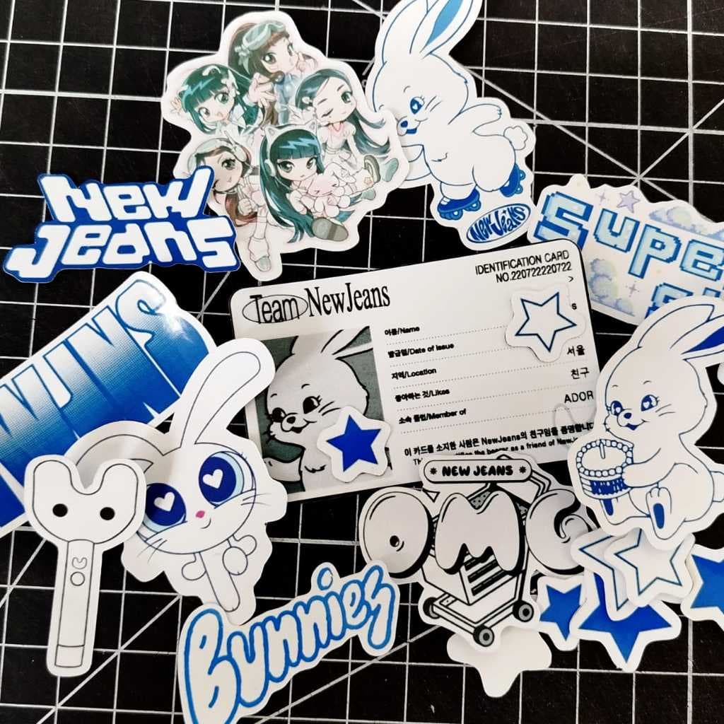 Adesivos NewJeans NJZ Aesthetic Tokki Y2K Super Shy 7/20 unidades