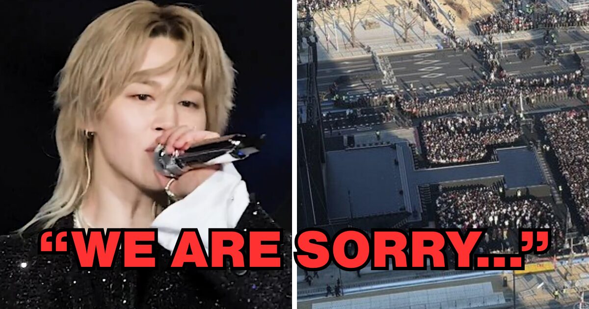 Jimin do BTS pede desculpas no palco após polêmica que dividiu Seul inteira